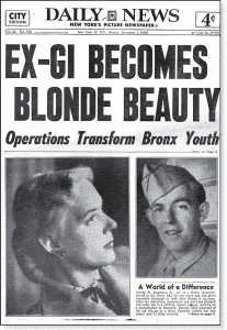 Christine Jorgensen, Ex-GI Becomes Blonde Beauty