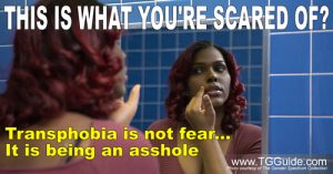 Transphobia isn't really fear. It is being an asshole.