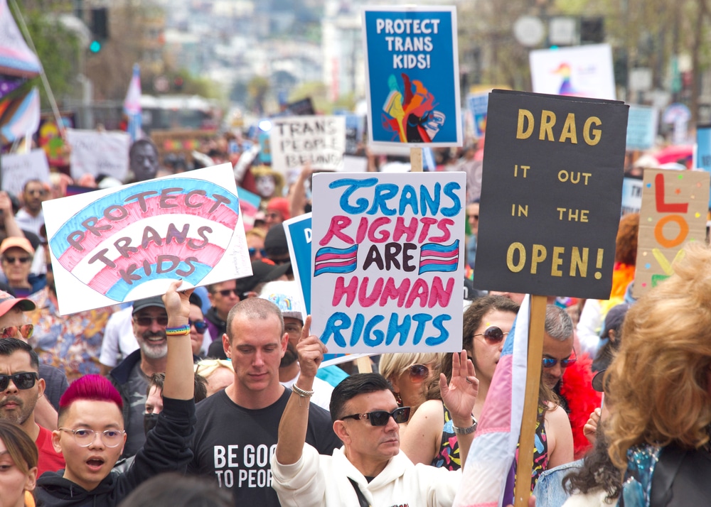 Transgender rights protest 